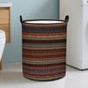 1 Native American Bison and Horse Pattern Laundry Basket - Large Capacity Foldable Clothes Hamper with Sturdy Handles, Durable Laundry Storage Basket,