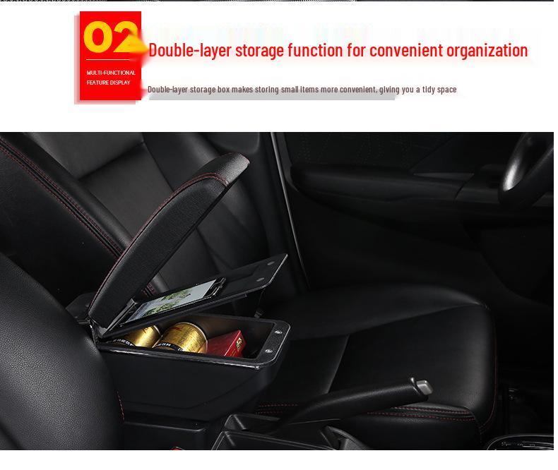 04-07 Fit Center Console Armrest Box Accessory, First Gen JAZZ Model Modification Storage