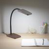 OHM Electric LED Desk Lamp, Desk Light, Study Stand, Daylight White, Brown Wood Grain Finish, DS-LS20-T, 06-3831