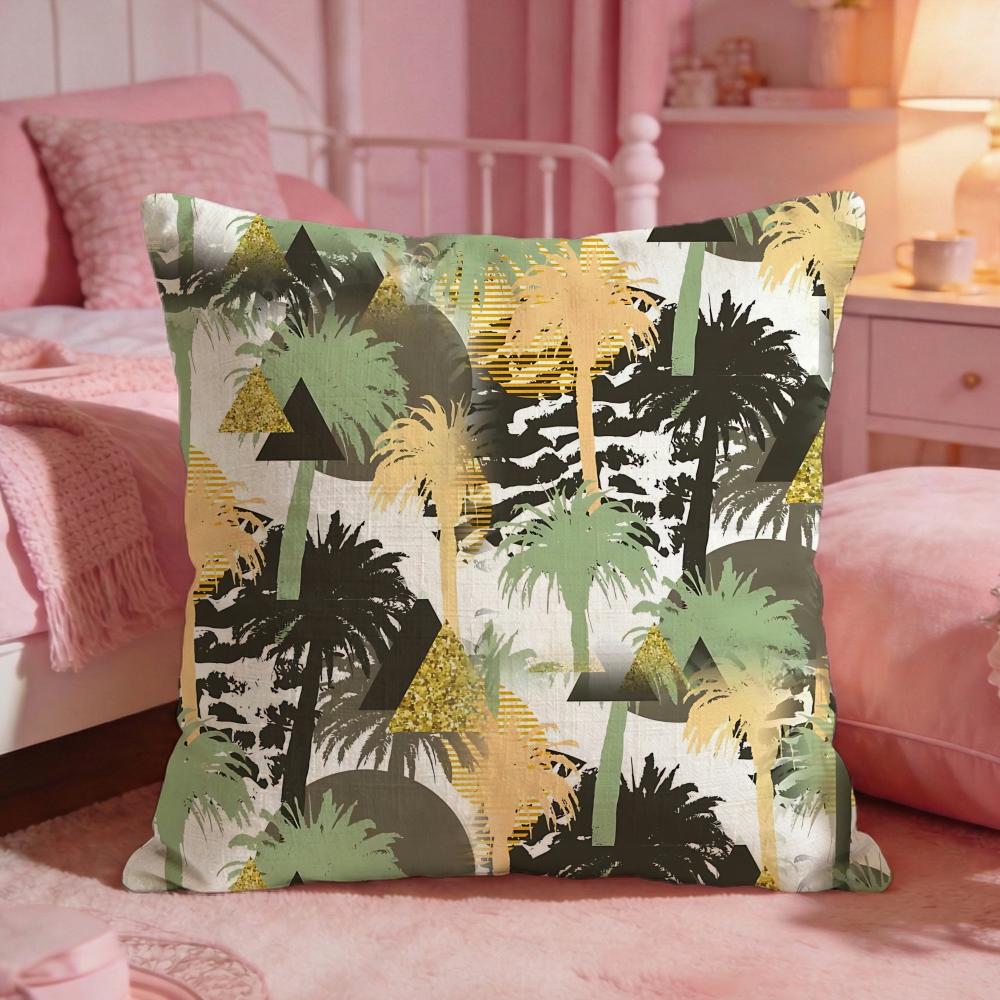 PlantPalm treeS Cushion Cover Premium Comfort Reversible Pillow Cove Two in One Design for Any Room Car Interior