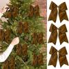 Decoratieve Fluwelen Linten 2 Stuks Kerstboom Strik Decoraties, Stof Feestelijke Krans Hangend Ornament Trap Strikken voor Huis, Feestelijke Slingers Bruiloft