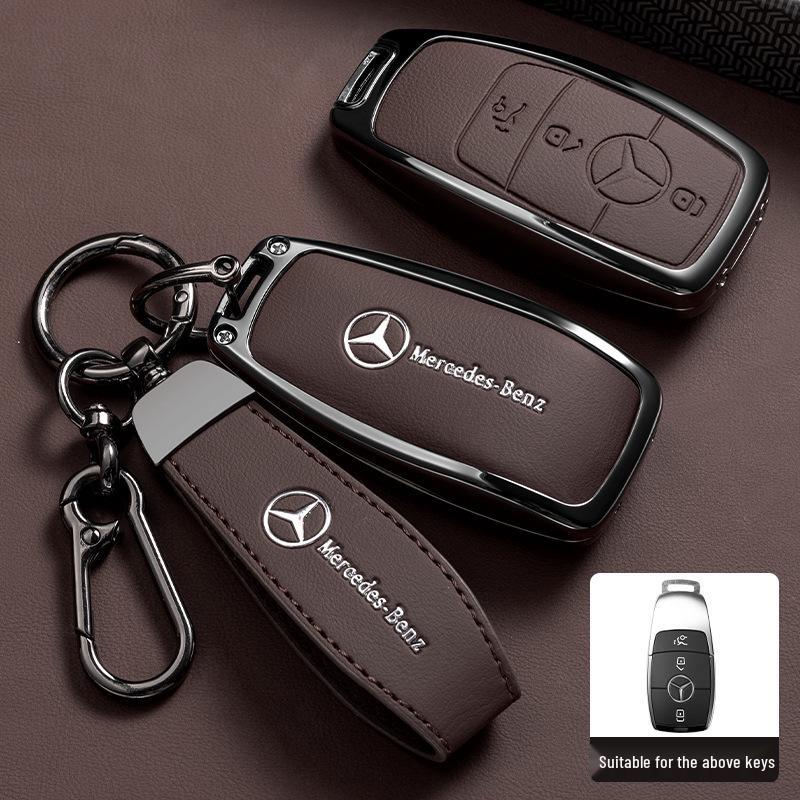 Premium Key Case for Mercedes-Benz E300L: Fits E-Class, C-Class, C260L, C200L, A200L, GLC300L