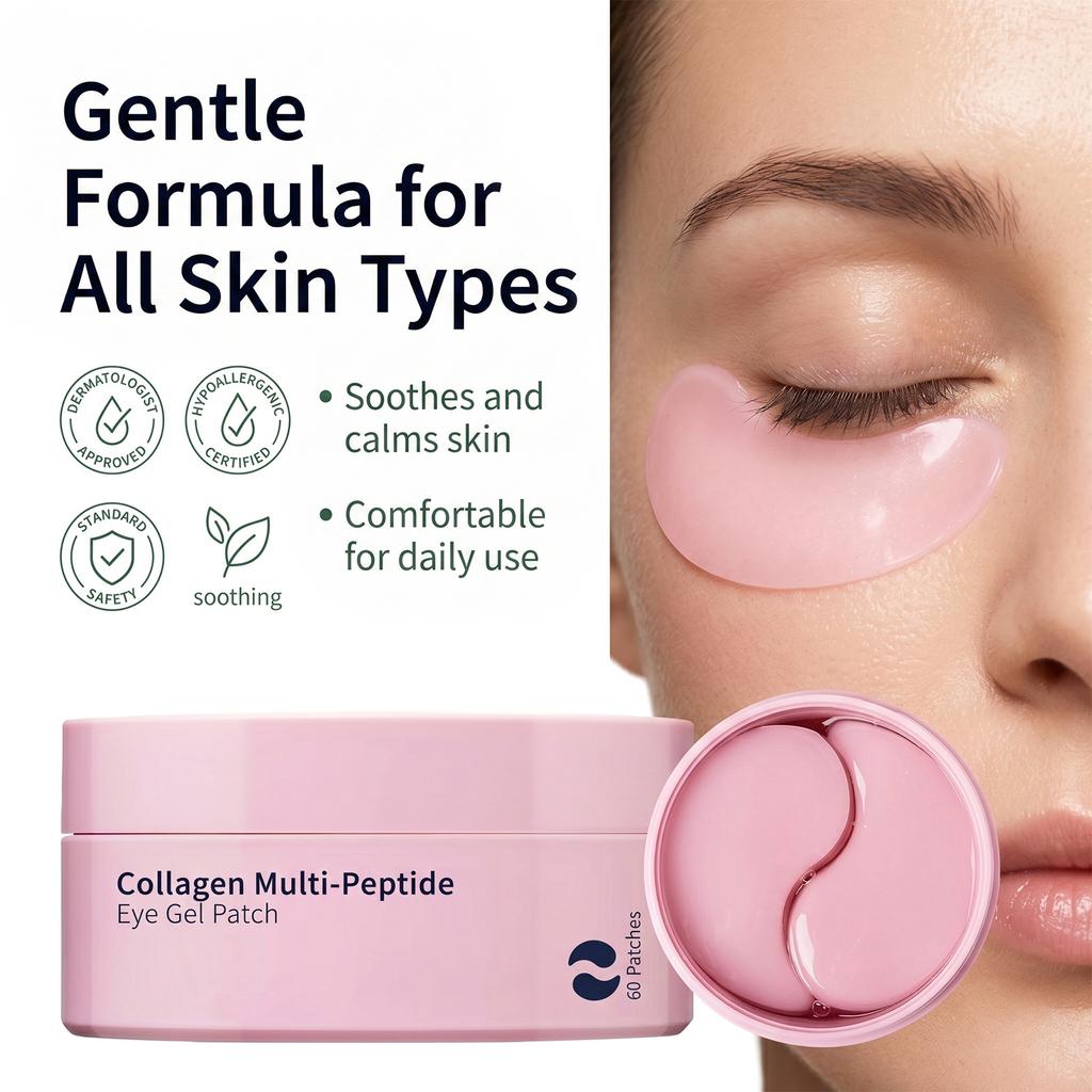 Bestselling Crystal Gel Eye Patches Fade Dark Circles Reduce Puffiness & Fine Lines Brighten Under-Eye Skin