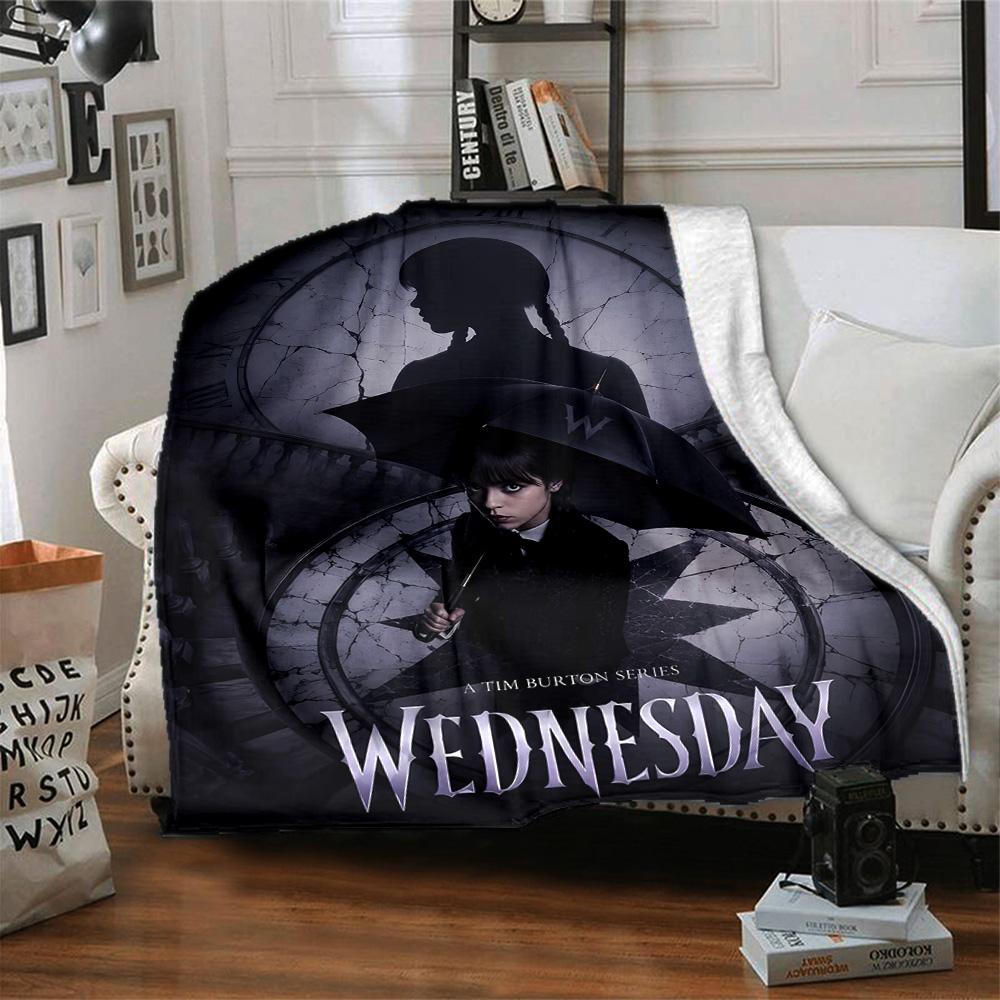 1pc Wednesday Blanket, Gift, for Men and Women, Soft Blanket, Good for Sofa Bed Couch Travel, Lightweight Flannel Blanket