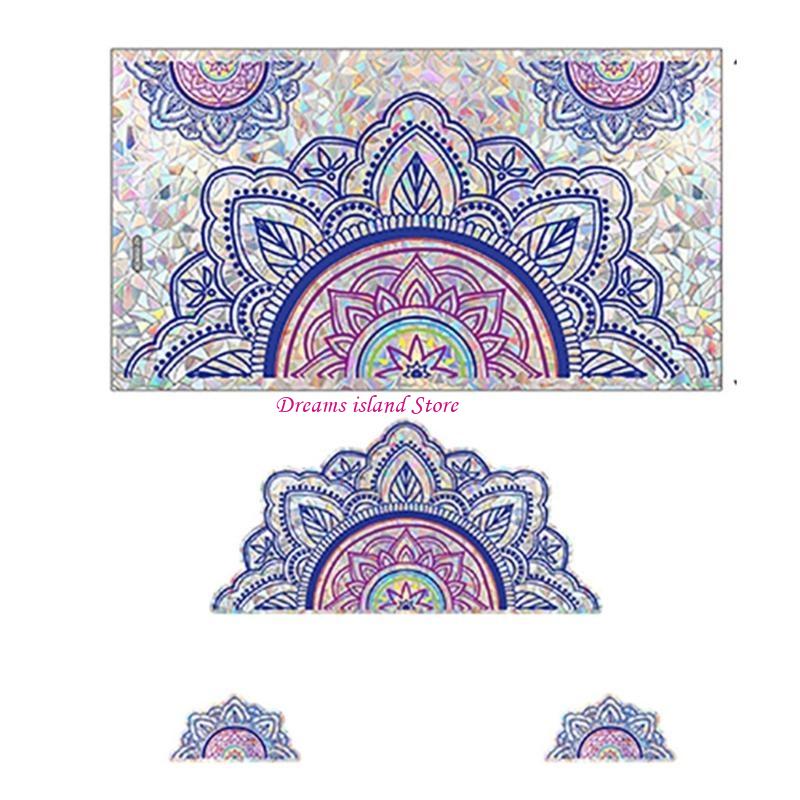 Rainbow Reflection Static Cling Window Stickers Colorful Adhesive Glass Decals HX6C
