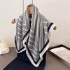 [Silk Scarf Collection] New Silk Scarf Temperament Versatile Velvet Sense Fashion Retro Soft High-end Scarf