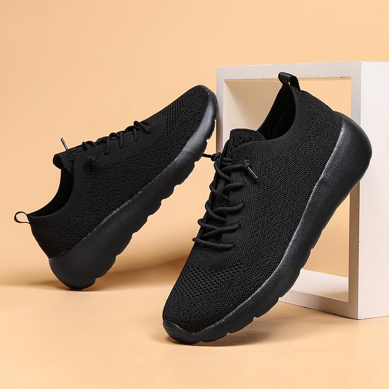 Fashion Plus Size Men's Casual Breathable Lightweight Mesh Slip On Walking Shoes Casual Outdoor Anti-skid Sneakers Driving Shoes Women