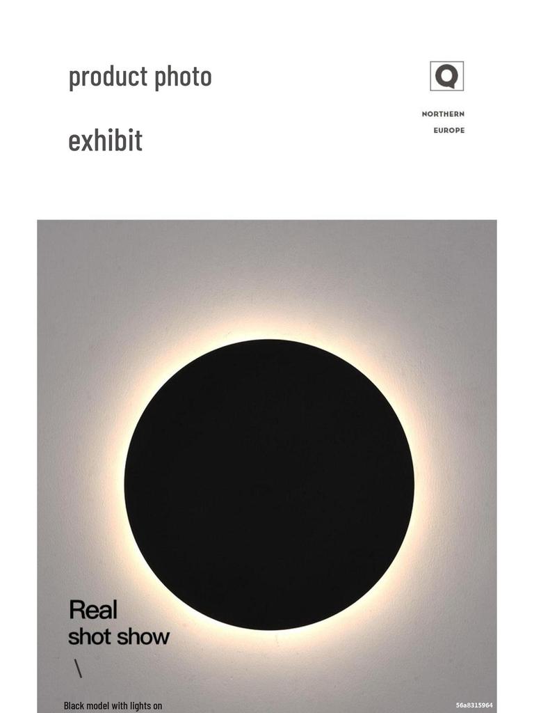 Modern Minimalist Round Wall Lamp for Bedroom and Living Room Decor