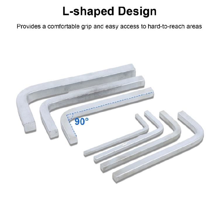 L shaped Screwdriver Square Head Key Wrench Wrench Set for for Various Screw Applications Easy Screw Handling