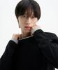 TRIP LE SENS Waffle And Layered Long Sleeve T-Shirt_Black