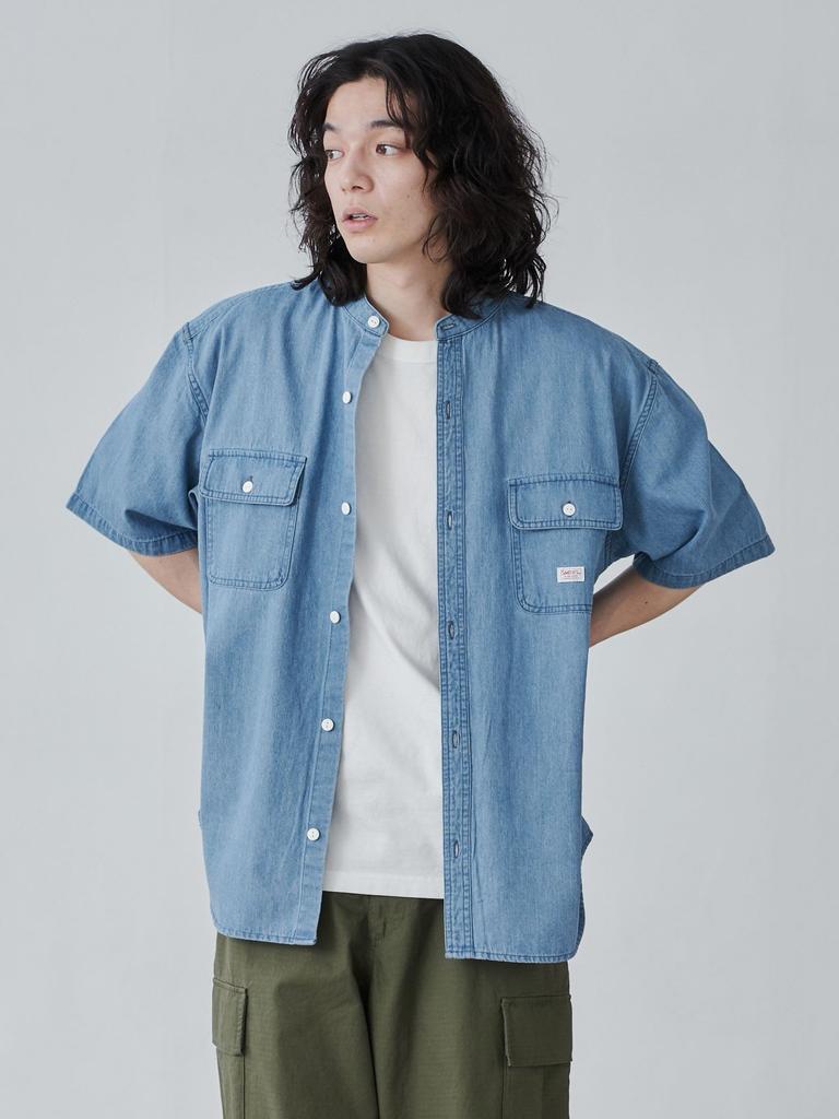 Cohen SMITHS Custom Band Collar Work Shirt, Size 75156430127, 9230, Other 2 (92), Small