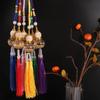 Gold Foil Bottom Double Spike Gourd Pendant Chinese Style Car Interior Accessories  Home Decoration