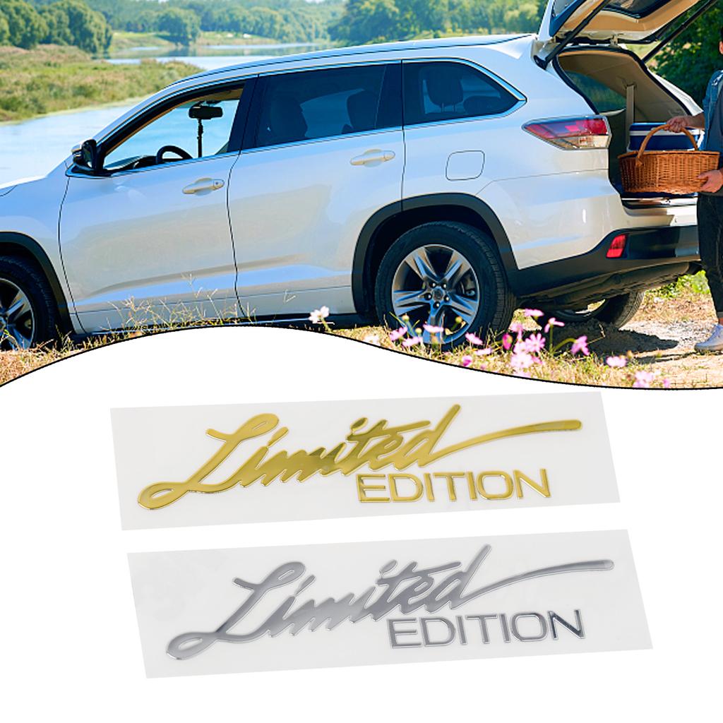 Custom Car Emblem Badge Left Features Easy Installation Rear Front Door Glass Front Quarter Glass Silver Gold Hood