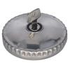 Fuel Tank Cap 88mm Chrome Universal Tank Cover Lockable With 2 Keys For Vans Tractor Truck Excavator