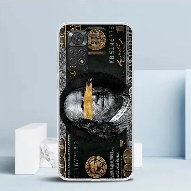 Banknote Dollar Cash Money Phone Case For Xiaomi Redmi Note 15 14 14S 13 12S 12 Pro Plus 11S 11 11T 11E 10S 10 + Soft TPU Back C