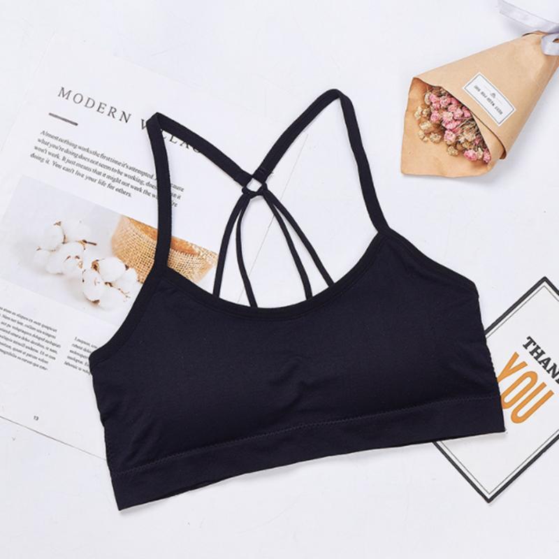 

Новый парашют с буквами, красивая спинка, жилет с запахом на груди, без стального кольца, антибликовые подтяжки, низ бюстгальтера, спортивное нижнее белье для женщин. One size fits all чёрный