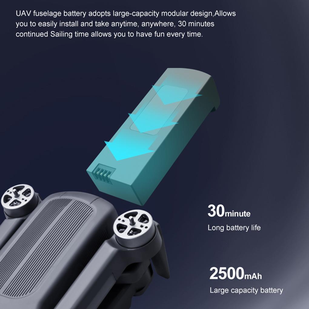 Plastic Camera Drone Foldable USB Charging WiFi 6K Brushless Motor Remote Control Aircraft Photographing Quadcopter