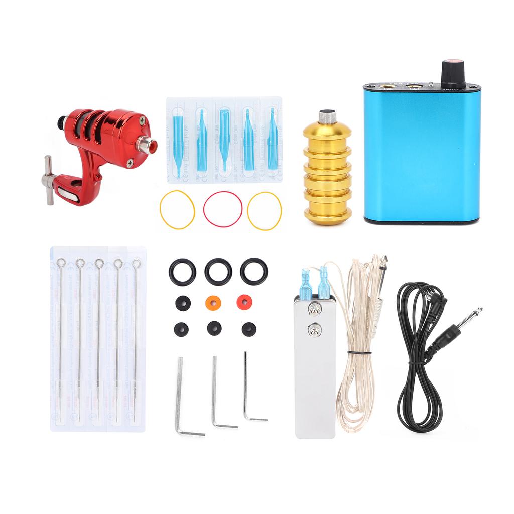 Tattoo Set Professional Coil Tatoo Machine Liner Shader Needle Kit Supply Tool SetEU Plug