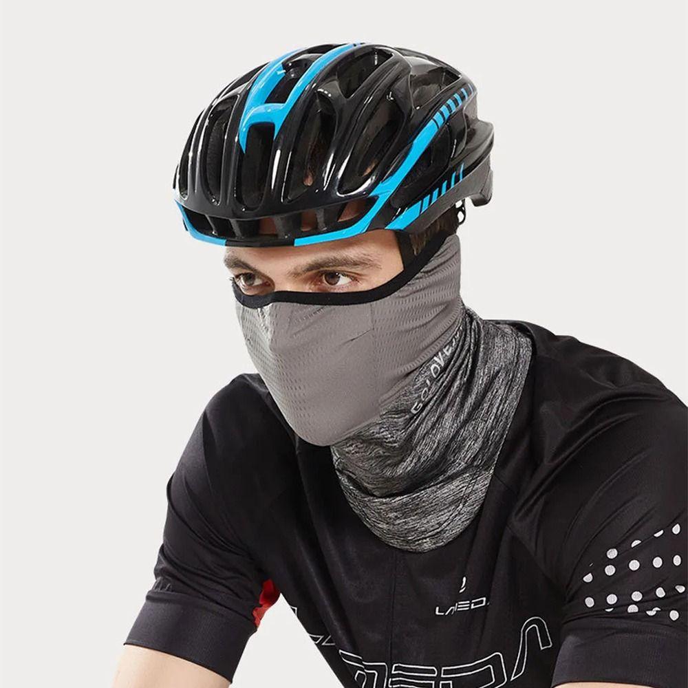 Quick-drying Ice Silk Scarf Breathable Cycling Mask Sun Protection Mask  For Men Women