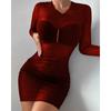 المرأة مثير شبكة انظر من خلال Bodycon فستان قصير الملابس الداخلية كلوبوير الشاطئ التستر