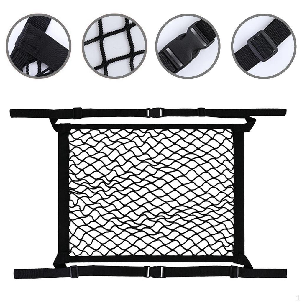 Car Auto Seat Net Pocket Bag Universal Saving Space Driving Assistant Convenient Elastic Material