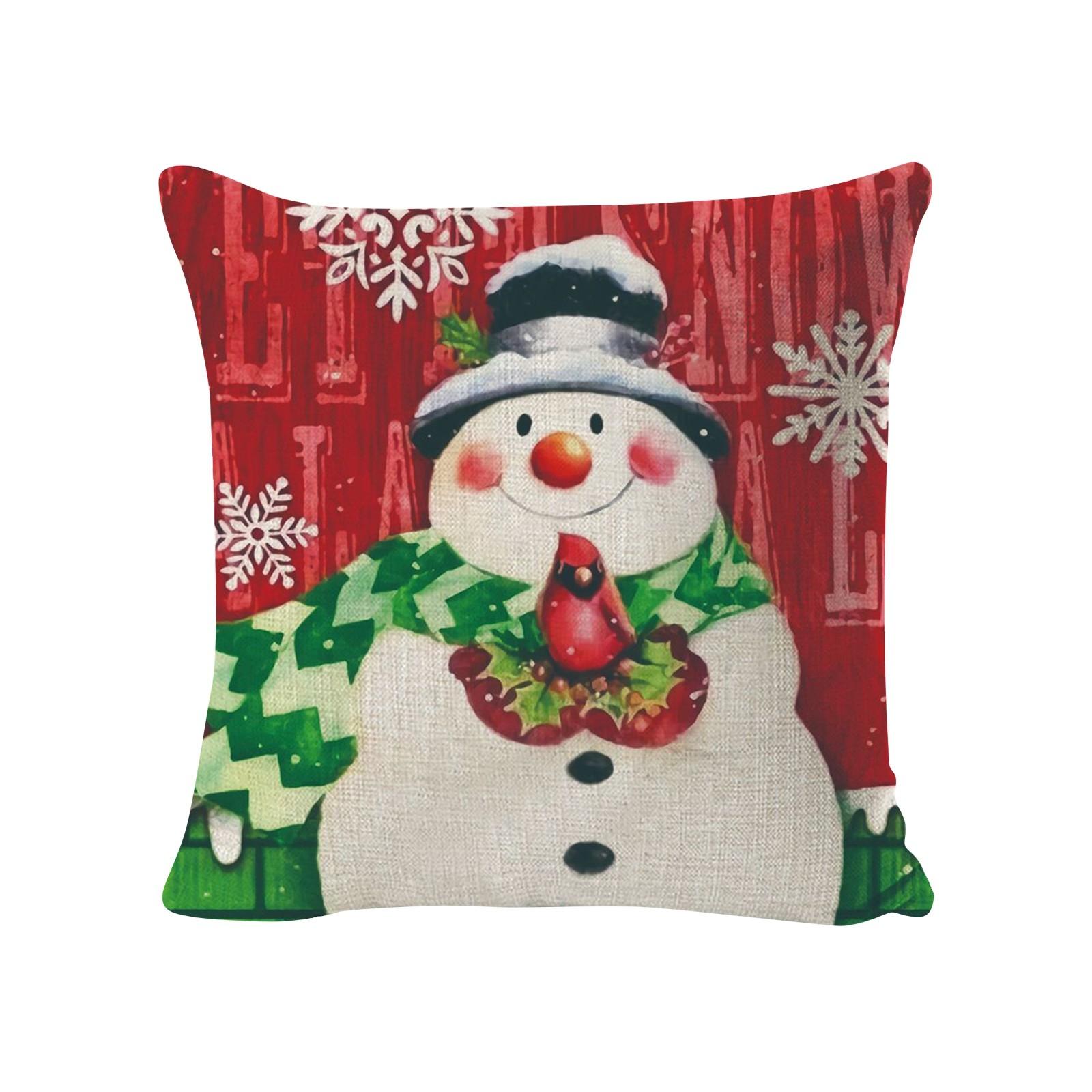 

Рождественская наволочка, Снеговик, Рождественская наволочка, Наволочка, Рождественское украшение One Size красный