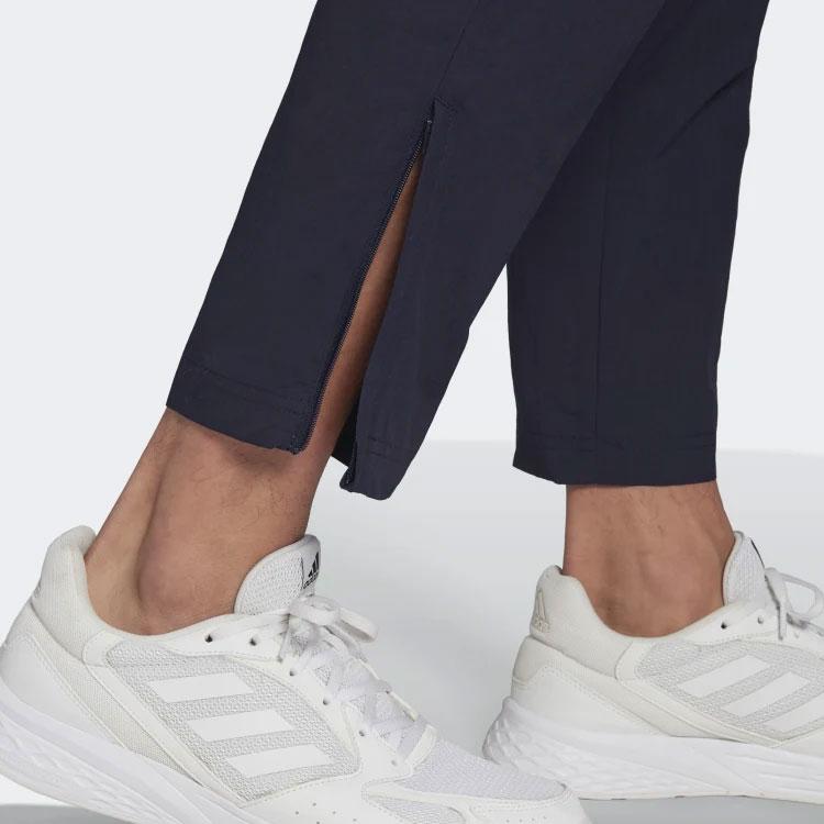 Adidas Solid Color Logo Cargo Joggers Men Bottoms Blue HE1860