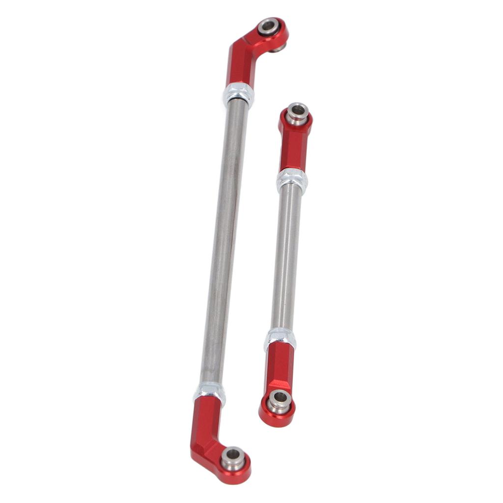 Aluminum Alloy 90mm RC Servo Linkage Steering Link Rod 7.5mm   Head Holder Tie Rod End Upgrade Kit for SCX10 III 1Celsius10 RC Crawler Car