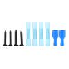 2-Gang Blue LED Rocker Switch Panel Circuit Breaker Dual USB Charger Car Truck