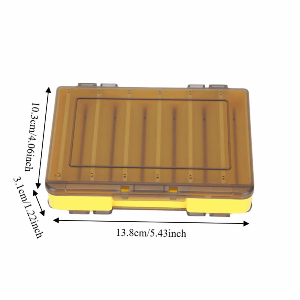 2PCS PP Lure Tackle Box 12 Slots Fishing Lure Tackle Box Fishing Lure Box Fishing Lures Storage