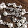 Sweet Little Luxury White Gold-Plated Copper Earrings with Zircon & Baroque Pearl for Women