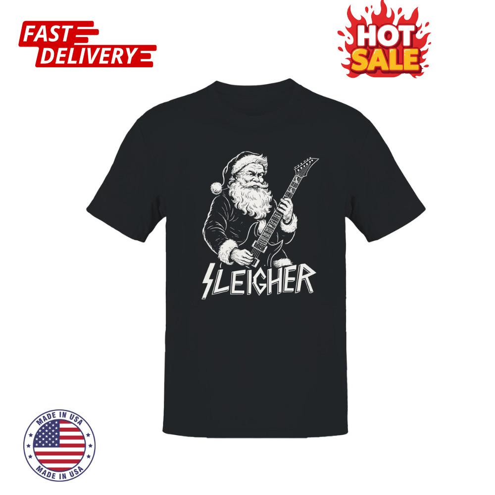 Rocking Santa Sleigher Design Men s Women s Inspired T-shirt Fans Gift Christmas XXL