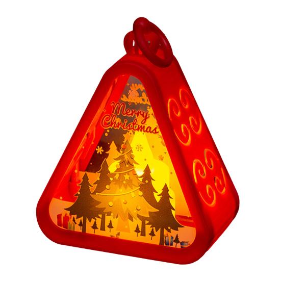 Christmas Retro Night Light Vintage Ambient Wind Lights Luminous Window Tabletop Ornaments for Bedroom Desktop Decor