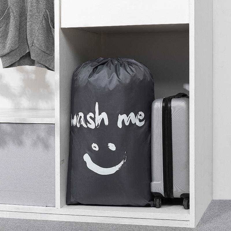 Large Capacity Waterproof Drawstring Laundry Bag for Clothes and Quilts