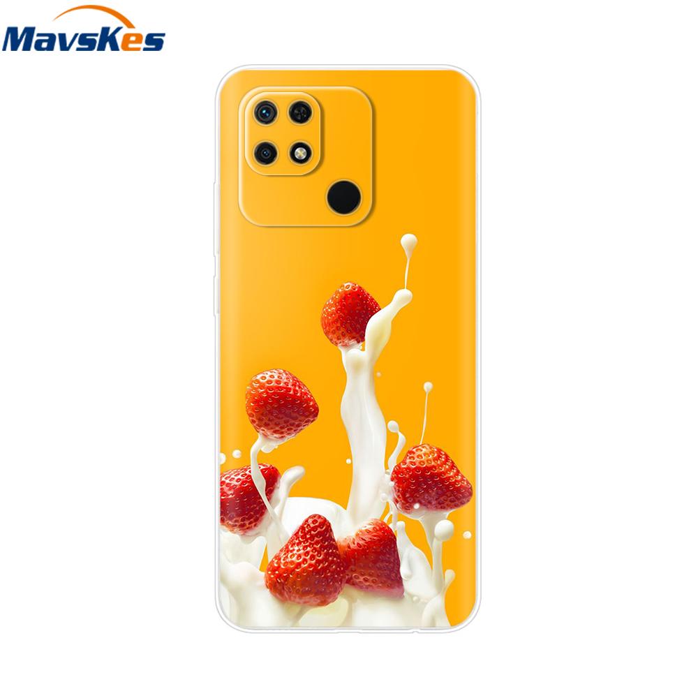 For Redmi 10C Case Clear Heart Flower Soft Silicon Phone Cover For Xiaomi Redmi 10C Coque redmi10C 10 C Fundas Bumper Shockproof