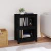 VidaXL Bibliothèque Noir 50x35x68 cm Bois de pin massif 821703
