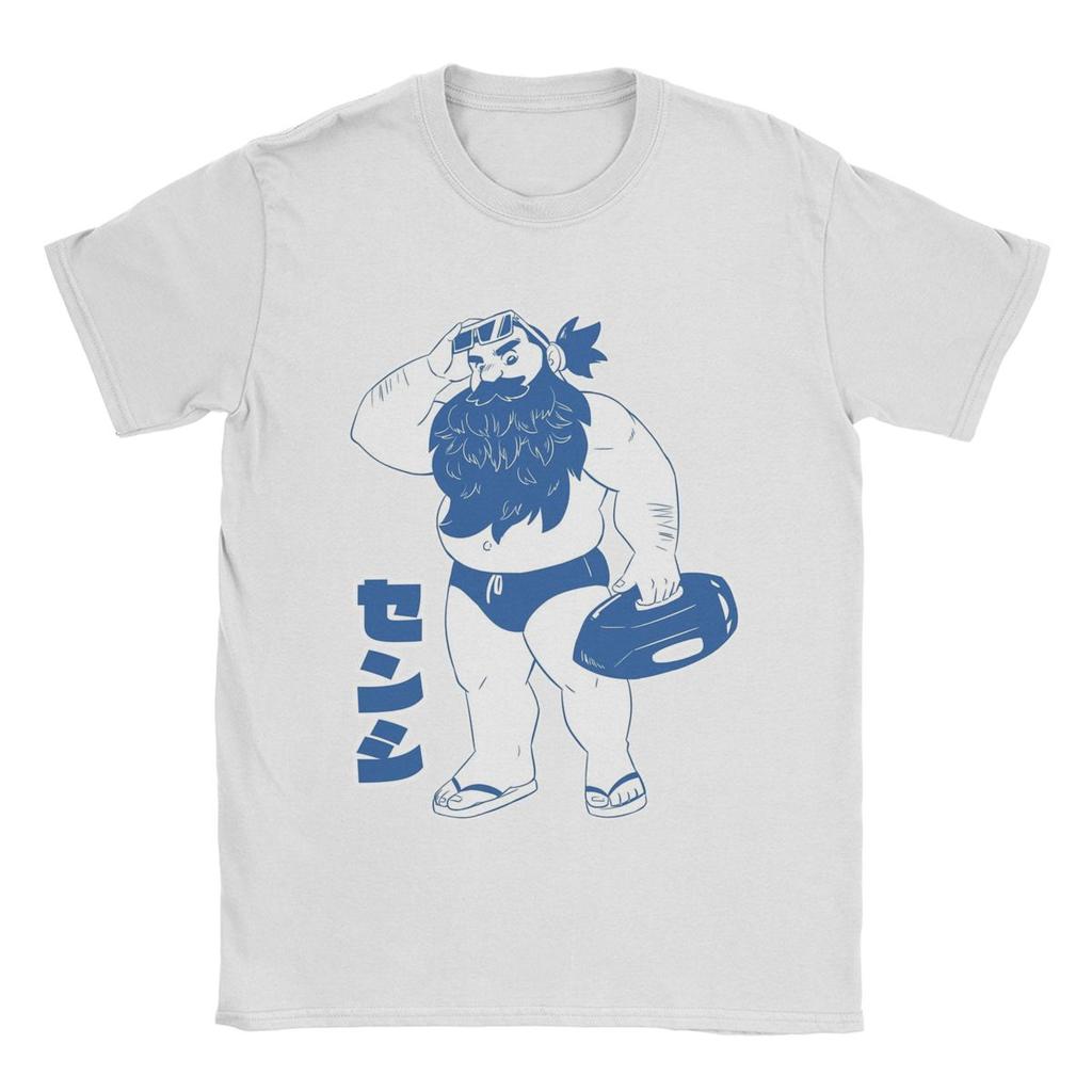 Senshi Dungeon Meshi Delicious In Dungeon Men's T Shirt Anime Awesome Tees Short Sleeve T-Shirts Pure Cotton Classic Clothing