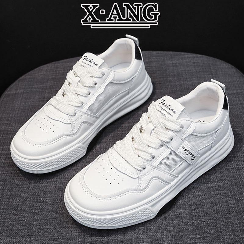 Mesh Breathable Women's Shoes Leather Soft-soled White Shoes Summer New Versatile Thick-soled Casual Sports Shoes