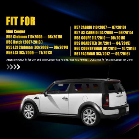 Für Mini Cooper R55 R56 R57 R58 R59 R60 Vorne Hinten LED Seitenmarkierungsleuchten Kotflügelbeleuchtung