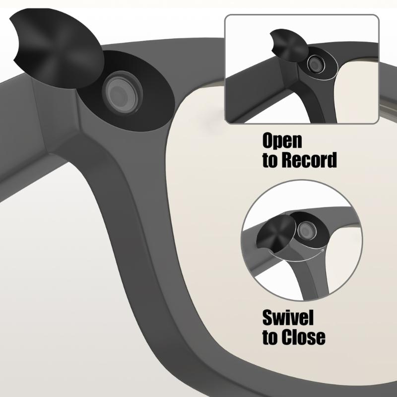 Plastic Light Blocking Cover Lens Foam Pad For Intelligent Glasses Enhances Visual Claritys In Bright Environment