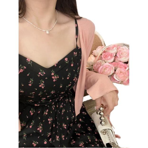 Elegant Petite Plus Size Camisole & French Cardigan Set - 2026 New Style