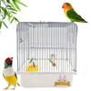 Gifty Bird Cage for Java Sparrows, Portable Bird Cage, Hand-tamed Bird Carrier with Perch and Food Dish, Suitable for Budgies, Budgerigars, and Other