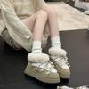 Mote for kvinner varmt polstret fôr støtte for fotbu komfortable myke elastiske støtdempende vanntette sklisikre hverdagslige snøstøvler bomullssko