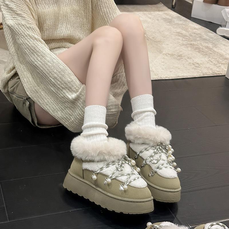 Mote for kvinner varmt polstret fôr støtte for fotbu komfortable myke elastiske støtdempende vanntette sklisikre hverdagslige snøstøvler bomullssko