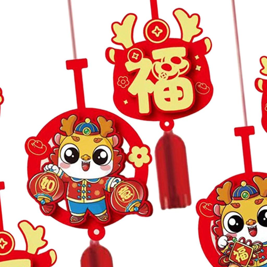 6x Year Hanging Decoration Pendant Happy Spring Festival Decor for