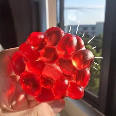 Yousheng 1/4 Stück Formbarer Perlengefüllter Stressball Angst Stressabbau Perlenball Knetspielzeug Tragbar Reise Weicher TPR Texturierter Ball Sensorisches Fidget