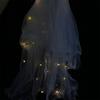 Bridesmaid White Veil Headbands Korean Bride Headwear LED Light Bride Veil Women Wedding Veil