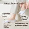 5 Pairs Split Toe Boat Socks Men's Shallow Toe Socks Summer Non-slip and Cool Ice Silk Socks