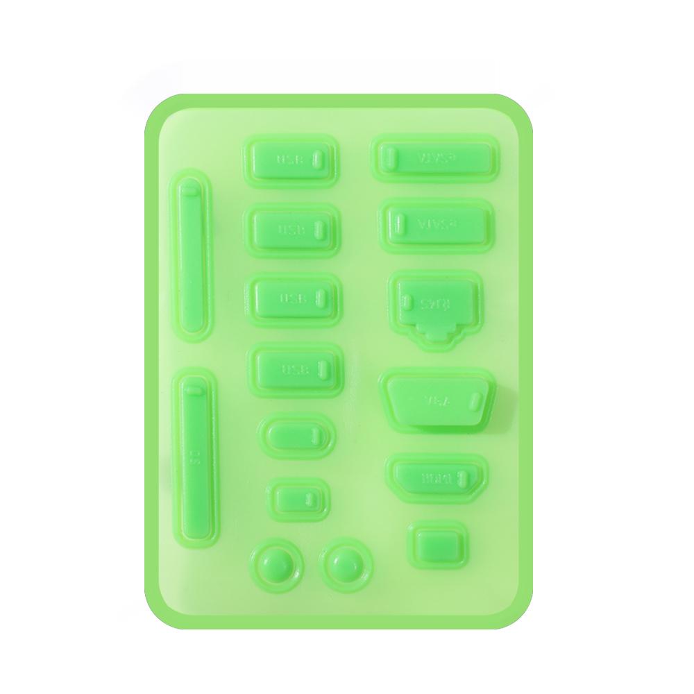 16 Stück Silikon Staubschutzstecker Datenanschluss USB Schutz Set Laptop Universal USB Staubstecker PC Computer Schnittstelle Wasserdichte Abdeckung