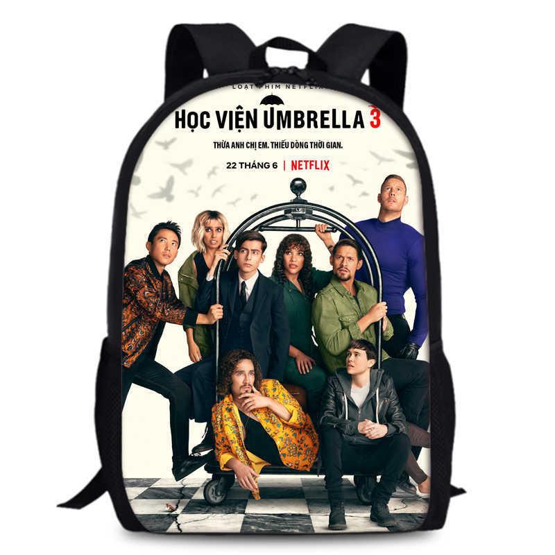 Umbrella Academy Backpack For Elementary School Stylish Durable And Breathable Oxford Cloth Design